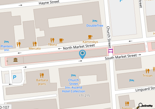 Charleston Loft | Two-Story + Courtyard Access map location