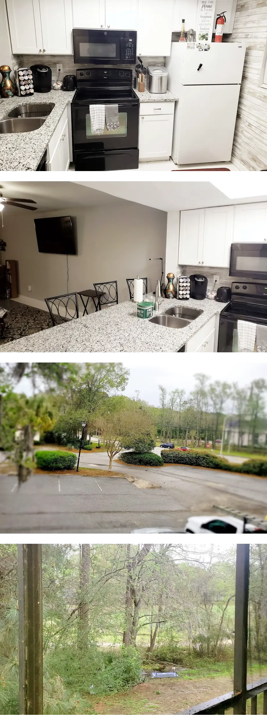 2bd 1 bath unit and you can see the golf...