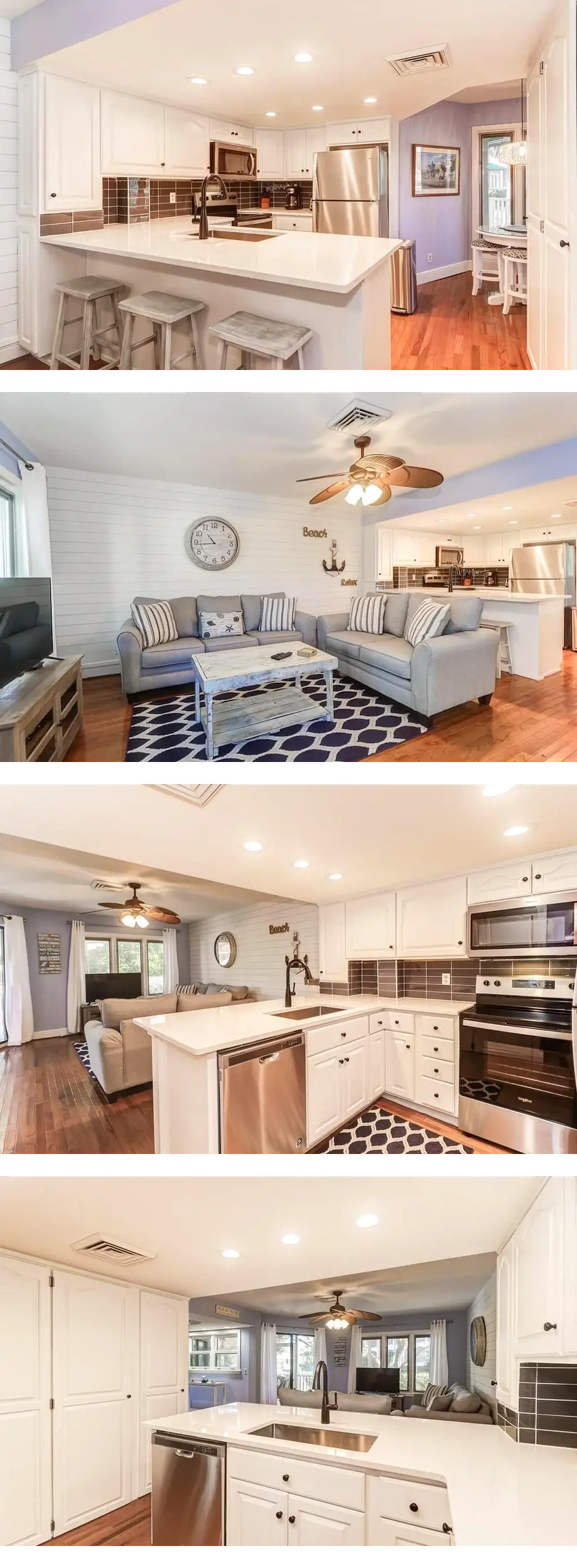 1st floor, screen porch w/ steps to the ...